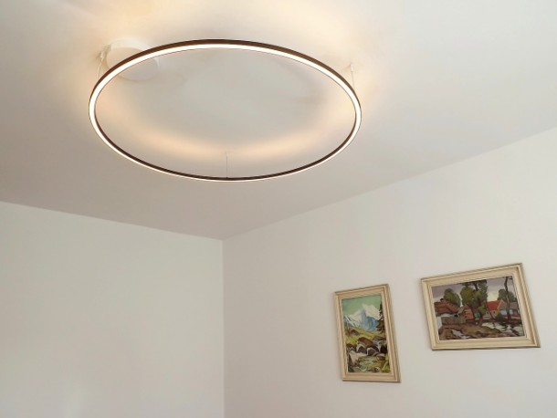 kruhový okrúhly LED luster do obývačky spálne