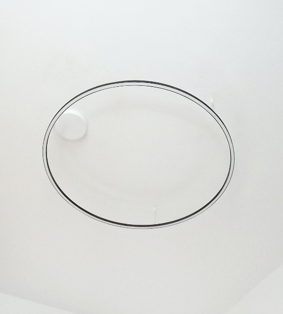 minimalistický veľký kruhový LED luster